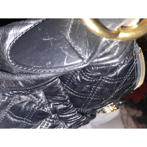 Marc Jacobs black Leather Large quilted Stam Shoulder Tote Bag - Picture 5 of 7